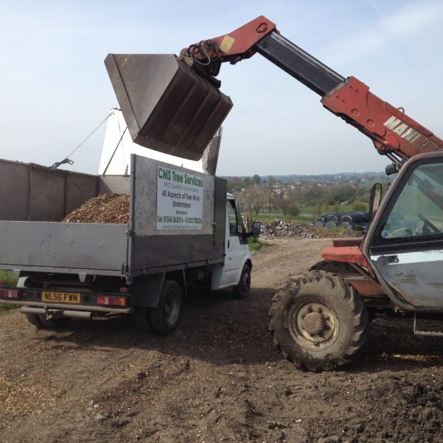 woodchip loading